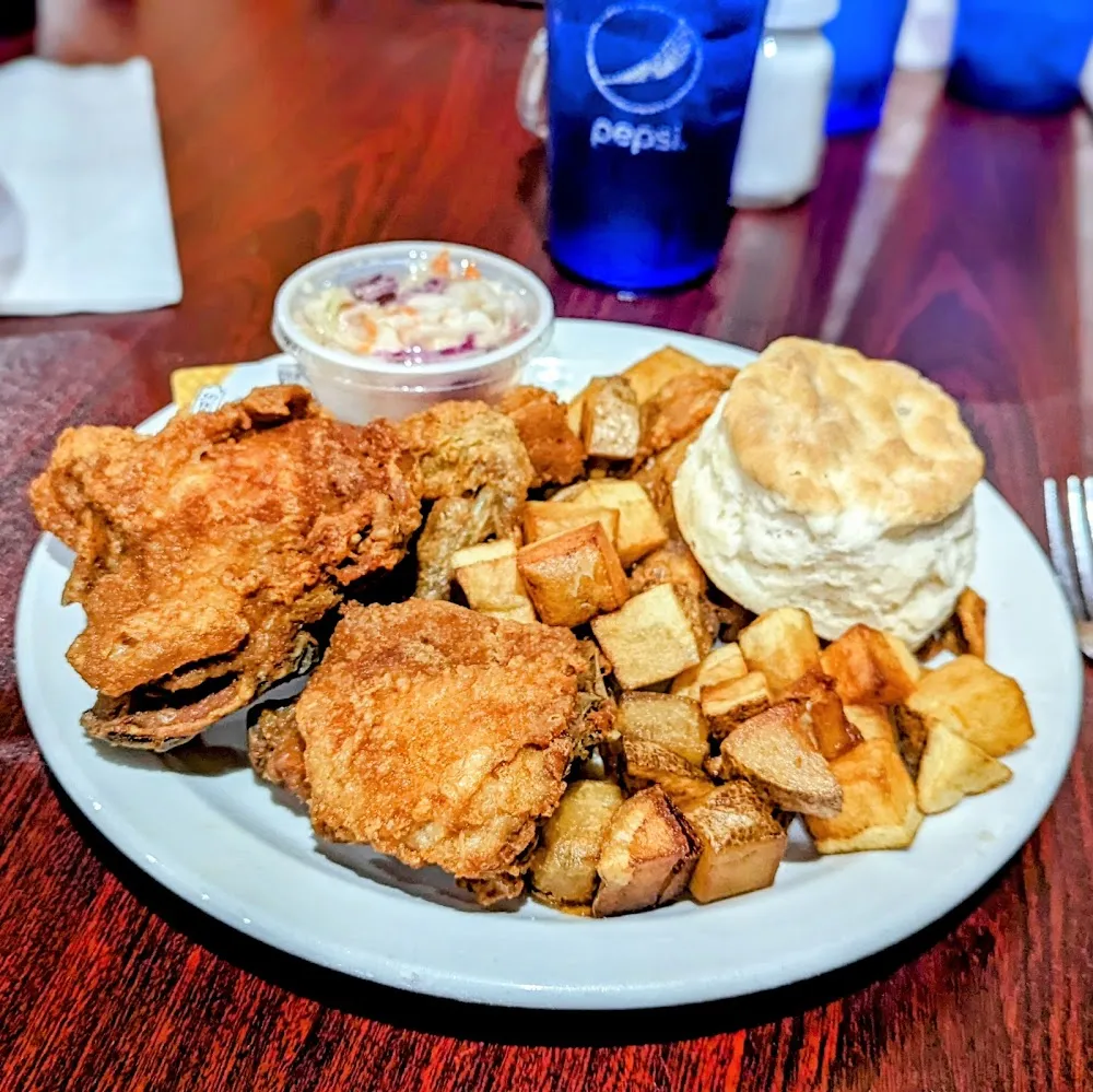 Broaster Chicken with Broaster Potatoes
